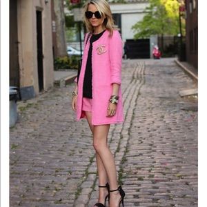 Zara pink tweed jacket